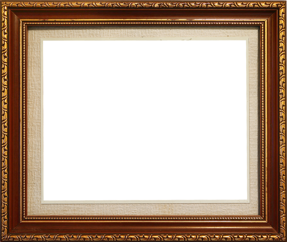 Ornate Wooden Picture Frame Cutout